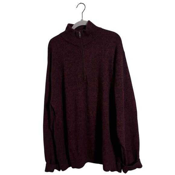 Patagonia Maroon Lambswool Blend Quarter Zip Sweater Men’s XL - Picture 1 of 6